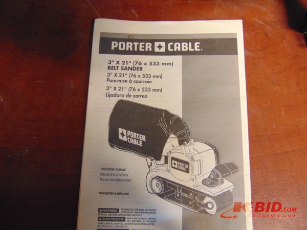 lot 68 image: Porta Cable Belt Sander