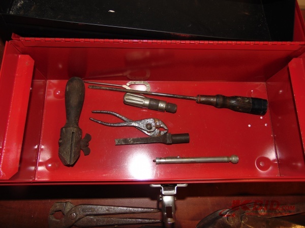 lot 117 image: Vintage Tools with Tool Box