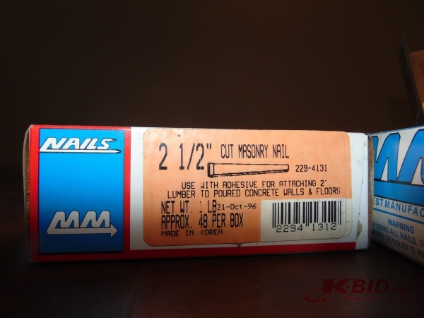 lot 132 image: (4) Boxes of Masonry Nails