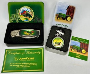 John Deere Exclusive Edition Knife & Pocket Watch with Chain