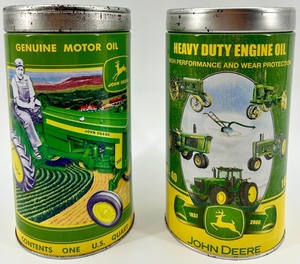 John Deere Motor Oil Tin Banks