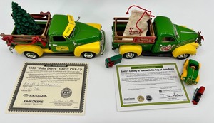 John Deere Holiday Express Die-Cast Trucks With Certificates & Accessories