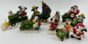Mary Moo Moos John Deere Holiday Figurines