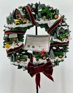 John Deere Illuminated Wreath 16 in Holiday Decor