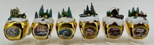 6 Christmas Bell Ornaments