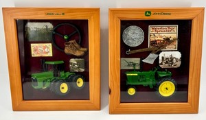 John Deere Framed Shadow Boxes