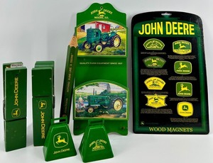 John Deere Wood Magnet Display Mixed Lot