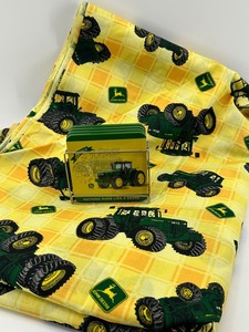 John Deere Tractor Fabric & Coaster Mixed Lot
