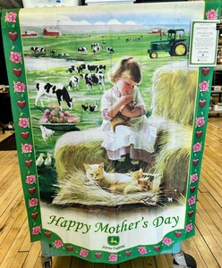 John Deere Happy Mothers Day Flag Collection with COA