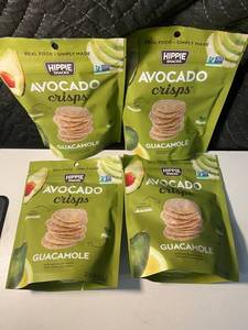 NJ 4 - Hippie Snacks Avocado Crisps Guacamole (Lot of 4)