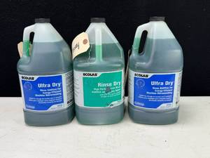 3 Gallons EcoLab Commercial Dishwasher Rinse Aid