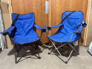 Pair Of Outdoor Folding Chairs