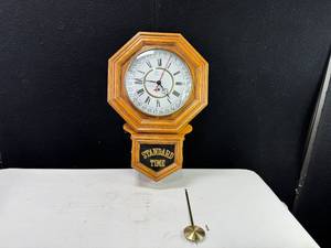 Hanging Oak Wall Clock
