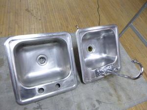 2 Stainless Steel Drop-in Sinks