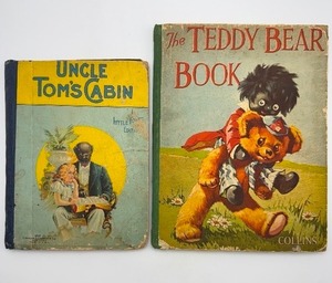 Historical Antique Childrens Books  The Teddy Bear Book & Uncle Toms Cabin Little Folks Edition