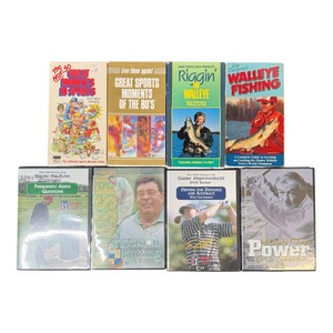 Vintage Golf & Sports Media Collection  Instructional DVDs and Audio Cassettes
