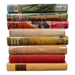 Collection of Vintage Western Books with Dust Jackets  Gene Autry, Roy Rogers, Lone Ranger & More