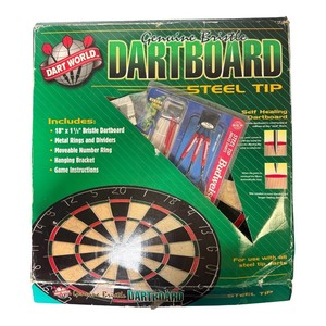Professional Bristle Dartboard Set with Darts & Mounting Hardware