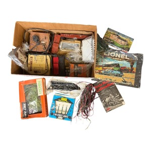 Large HO Scale Train Collection with Original Boxes, Rolling Stock, Buildings & Accessories