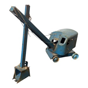 Vintage Steam Shovel Construction Toy  Pressed Steel Excavator