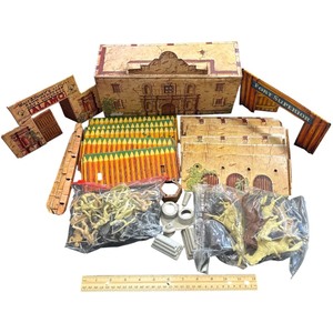 Vintage Alamo Frontier Playset with Stockade, Guard Walls & Accessories
