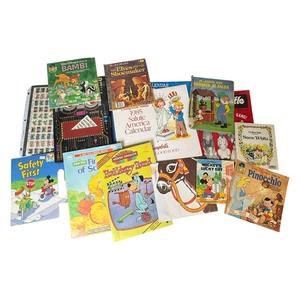 Vintage Childrens Book Collection Featuring Bambi, Pinocchio, Snow White, Mickey Mouse & Sesame Street