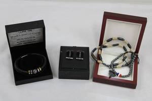 Linea Uomo Cufflinks & Bracelets Mixed Lot of 3