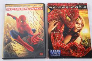 Spider-Man 1 & 2 Full Screen Special Edition DVD Set (Lot of 2)