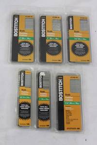 Bostitch 18Ga Brad Nails Assortment (Lot of 6)