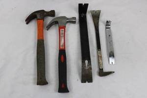 5-Piece Hammer & Pry Bar Mixed Lot