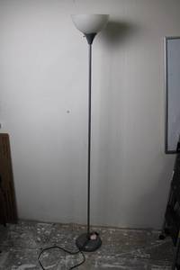 Floor Lamp With Frosted Glass Shade