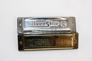 Hohner Silver Star & Blues Harp Harmonica Lot of 2