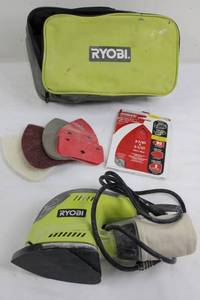 Ryobi Detail Sander With Pads, Diablo Sheets & Case