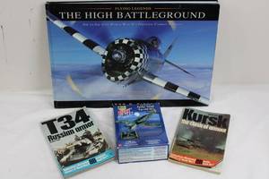 Mixed Lot Flying Legends Book, 3 WWII Paperbacks & Focke-Wulf Model Kit