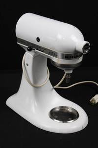 Vintage KitchenAid K45SS Stand Mixer - Works, Missing Back Cover  WORKS