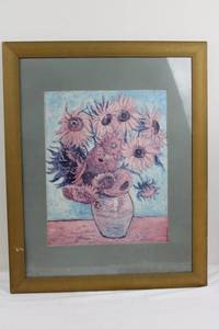 Framed Floral Print - 31.5 X 25.5 in