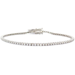 1.62 Carat Natural Diamond Tennis Bracelet in 14k White Gold *VIDEO*