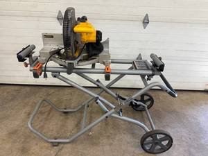 1 - Miter Saw - DeWalt DW715 12 Compound Miter Saw on Ridgid MS-UV Stand