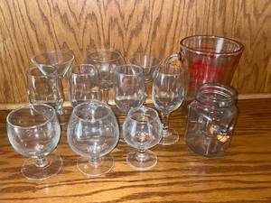 Glassware Mixed Lot - Pieces