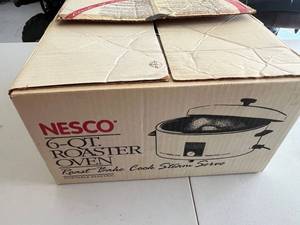 Electric Roaster Oven - NESCO 6 Qt in Orig Pkg