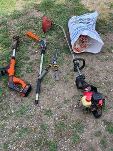 Yard Tool Lot - Black & Decker, Stihl, Homelite & Fiskars Trimmers, Pruners