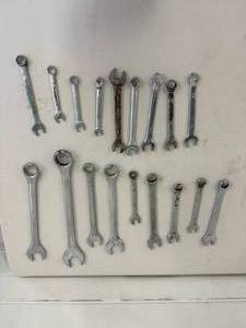 Combination Wrenches Mixed Brands (Lot of 15)