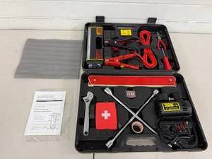 Auto Emergency Tool Set - 300 PSI Air Compressor & Multi-Function Lantern