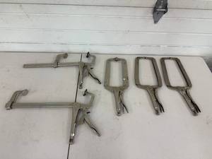 Locking Vise Grip Clamps Assorted (Lot of 5)