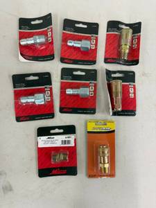 Air Hose Fittings - Milton & RapidAir Assorted Quick Connects in Orig Pkg