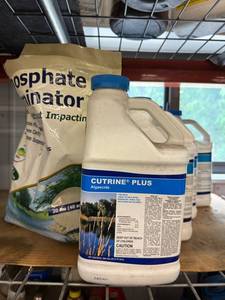 Algaecide & Phosphate Eliminator Mixed Lot - Cutrine Plus Natural Waterscapes - content quantities unverified