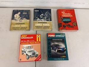 VTG Automotive Repair Manuals - Chevrolet, Jeep & Ford Mixed Lot