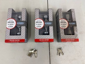 Schlange Keyed Entry Door Handles - lot of 3