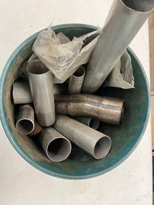 Metal Pipe & Tubing Mixed Lot - Assorted Steel Elbows & Cutoffs