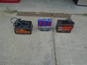 2 battery chargers. As shown.